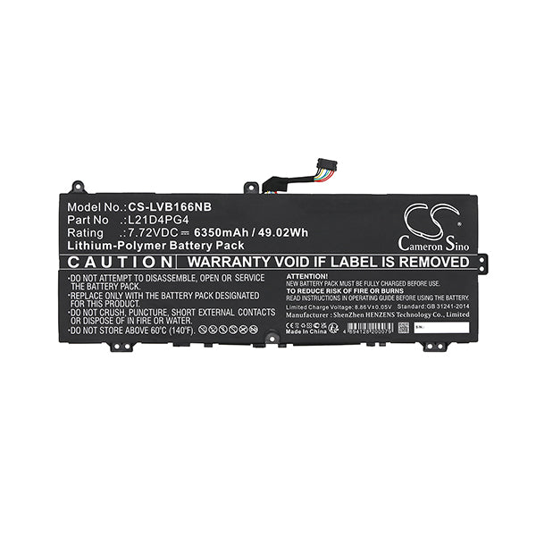 Cameron Sino Cs Lvb166Nb 6350Mah Battery For Lenovo Notebook Laptop