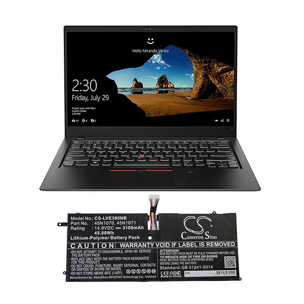 Cameron Sino Cs Lve390Nb 3100Mah Battery For Lenovo Notebook Laptop