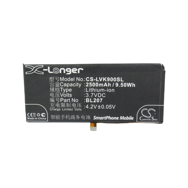 Cameron Sino Cs Lvk900Sl 2500Mah Battery For Lenovo Mobile Smartphone