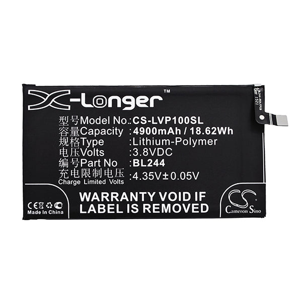 Cameron Sino Cs Lvp100Sl 4900Mah Battery For Lenovo Mobile Smartphone