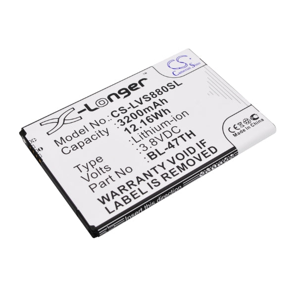 Cameron Sino Cs Lvs880Sl 3200Mah Battery For Lg Mobile Smartphone