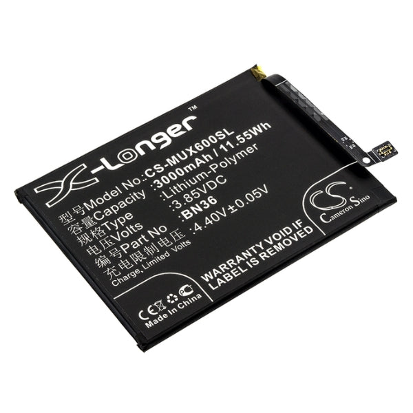 Cameron Sino Cs Mux600Sl 3000Mah Battery For Xiaomi Mobile Smartphone