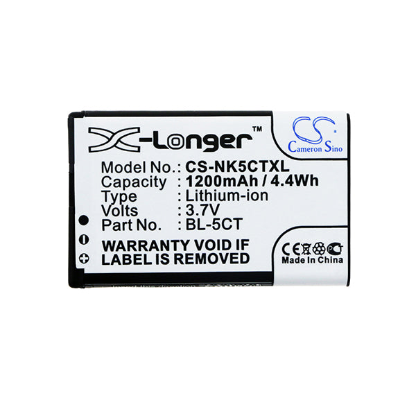 Cameron Sino Cs Nk5Ctxl 1200Mah Battery For Nokia Mobile Smartphone