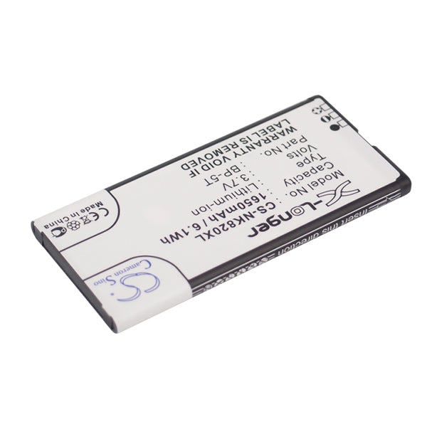 Cameron Sino Cs Nk820Xl 1650Mah Battery For Nokia Mobile Smartphone