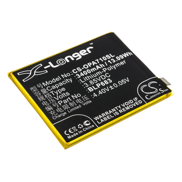 Cameron Sino Cs Opa710Sl 3400Mah Battery For Oppo Mobile Smartphone