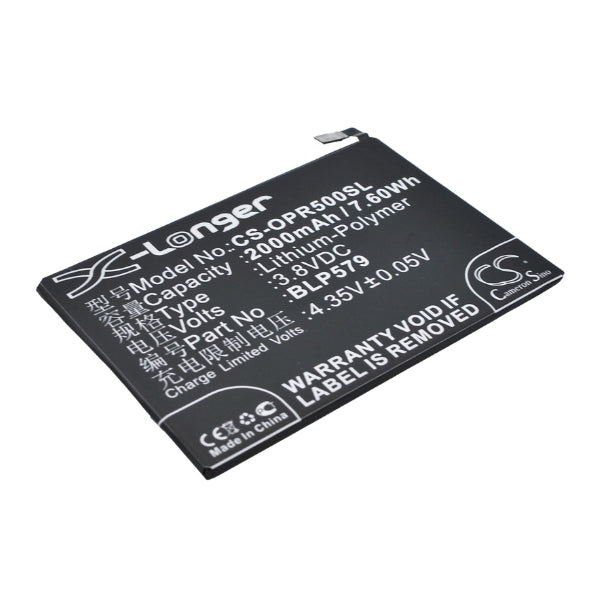 Cameron Sino Cs Opr500Sl 2000Mah Battery For Oppo Mobile Smartphone