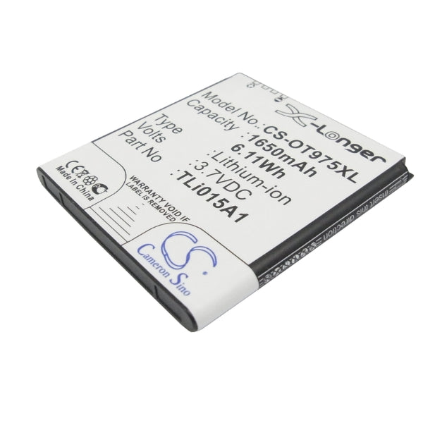 Cameron Sino Cs Ot975Xl 1650Mah Battery For Vodafone Mobile Smartphone