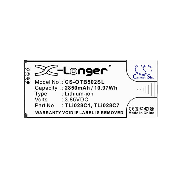 Cameron Sino Cs Otb502Sl 2850Mah Battery For Alcatel Mobile Smartphone