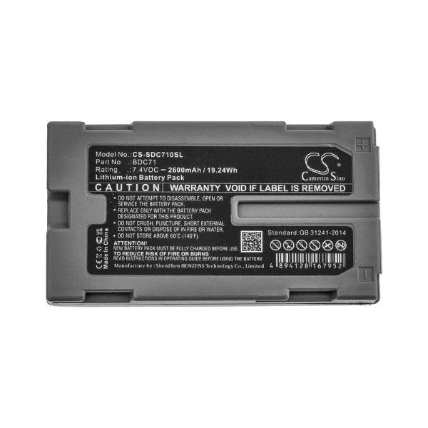 Cameron Sino Cs Sdc710Sl 2600Mah Battery For Sokkia Equipment Survey