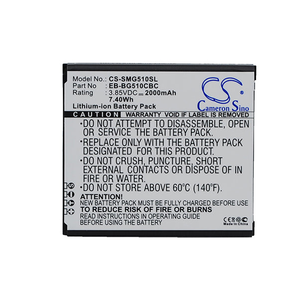 Cameron Sino Cs Smg510Sl 2000Mah Battery For Samsung Mobile Smartphone