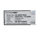 Cameron Sino Cs Smg750Xl 2800Mah Battery For Samsung Mobile Smartphone