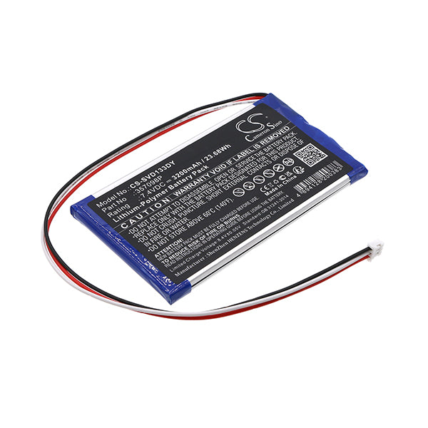 Cameron Sino Cs Svd133Dy 3200Mah Battery For Sylvania Dvd Player