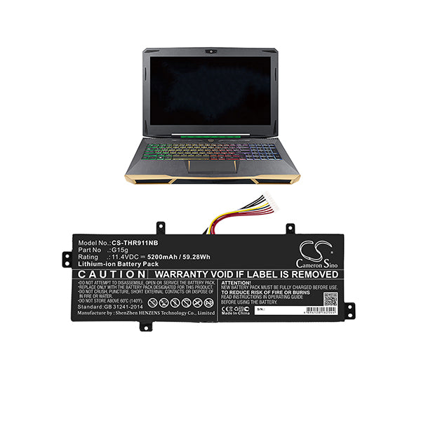 Cameron Sino Cs Thr911Nb 5200Mah Battery For Thunderobot Notebook