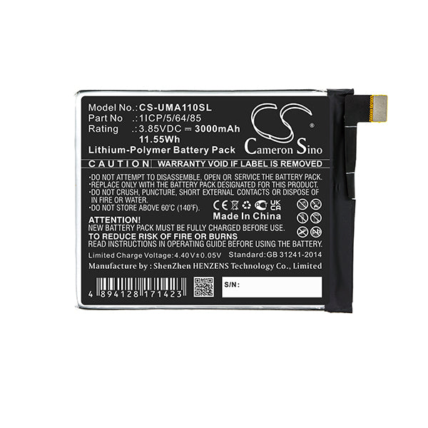 Cameron Sino Cs Uma110Sl 3000Mah Battery For Umi Mobile Smartphone