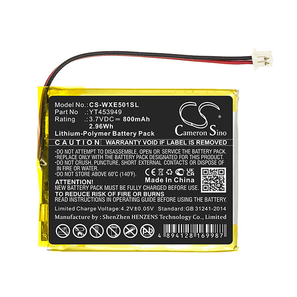Cameron Sino Cs Wxe501Sl 800Mah Battery For Wexler E Book