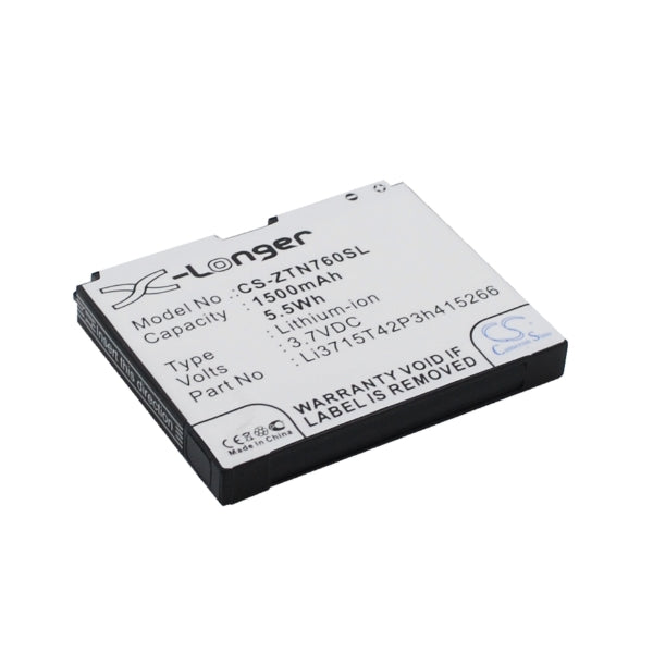 Cameron Sino Cs Ztn760Sl 1500Mah Battery For Telenor Mobile Smartphone