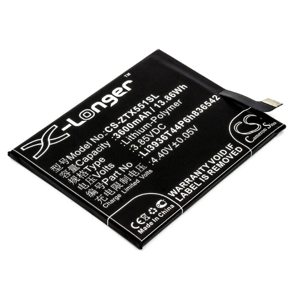 Cameron Sino Cs Ztx551Sl 3600Mah Battery For Zte Mobile Smartphone
