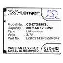 Cameron Sino Cs Ztx990Sl 800Mah Battery For At And T Mobile Smartphone