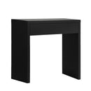 Console Table with Drawer Black