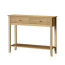 2-tier Console Table 100cm with 2 Storage Drawer