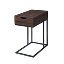 C Shaped Drawer Side Table