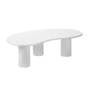 Coffee Table Side Tables Living Room Irregular White