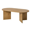 Coffee Table Oval Timber Walnut