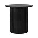 Coffee Table Side Tables Sofa Desk Bedside Round Wood Black