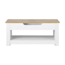 Coffee Table Lift Up Top Hidden Storage Shelf