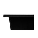 Granite Quartz Sink Double Bowls With Drainboard Strainer Waste Black