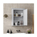 Cabinet With Height Adjustable Shelf For Bathroom Hallway Grey