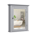 Cabinet With Height Adjustable Shelf For Bathroom Hallway Grey