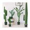 4X 70Cm Green Artificial Indoor Cactus Tree Decorative 5 Heads