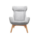 Calliope Wing Back Chair Light Grey
