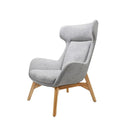 Calliope Wing Back Chair Light Grey