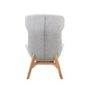 Calliope Wing Back Chair Light Grey