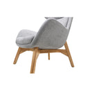 Calliope Wing Back Chair Light Grey