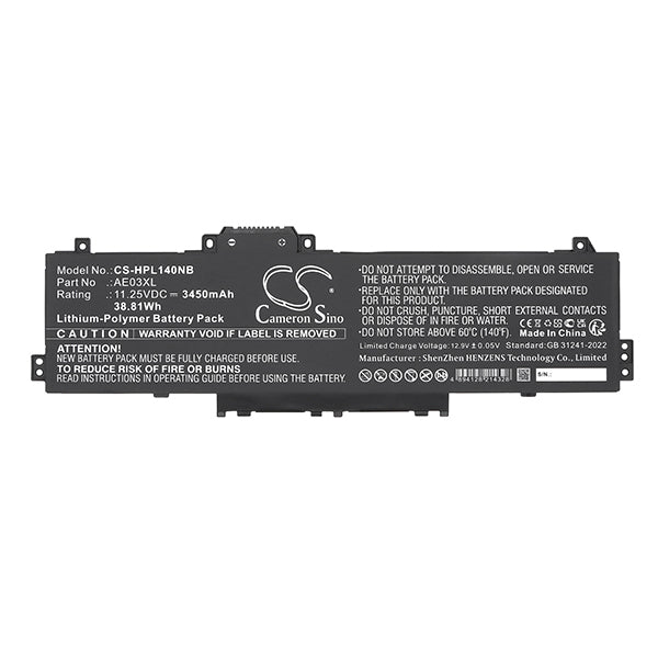 Cameron Sino Cs Hpl140Nb 3450Mah Battery For HP Laptop