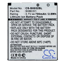 Cameron Sino Cs Sh932Sl 700Mah Replacement Battery For Sharp Mobile