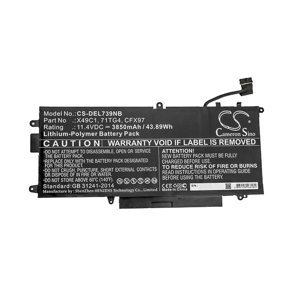 Cameron Sino Cs Del739Nb 3850Mah Battery For Dell Laptop