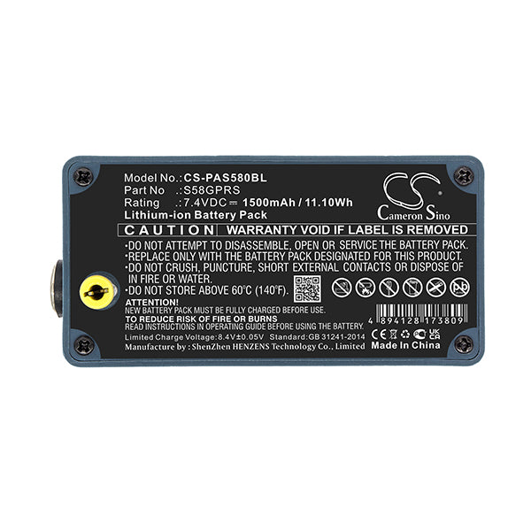 Cameron Sino Cs Pas580Bl 1500Mah Battery For Pax Payment Terminal