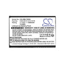 Cameron Sino Cs Gml700Sl 1500Mah Battery For Gigaset Mobile