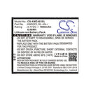 Cameron Sino Cs Kmz403Sl 1800Mah Battery For Kruger And Matz Mobile