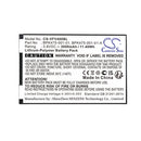 Cameron Sino Cs Vfv400Bl 3000Mah Battery For Verifone Payment Terminal