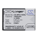 Cameron Sino Cs Wkc100Sl 1400Mah Battery For Wiko Mobile