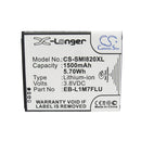 Cameron Sino Cs Smi820Xl 1500Ma Replacement Battery For Samsung Mobile
