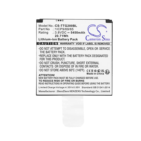 Cameron Sino Cs Ttg200Bl 5450Mah Battery For Toast Payment Terminal