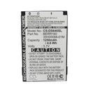 Cameron Sino Cs Ds640Sl 1250Mah Battery For Htc Mobile