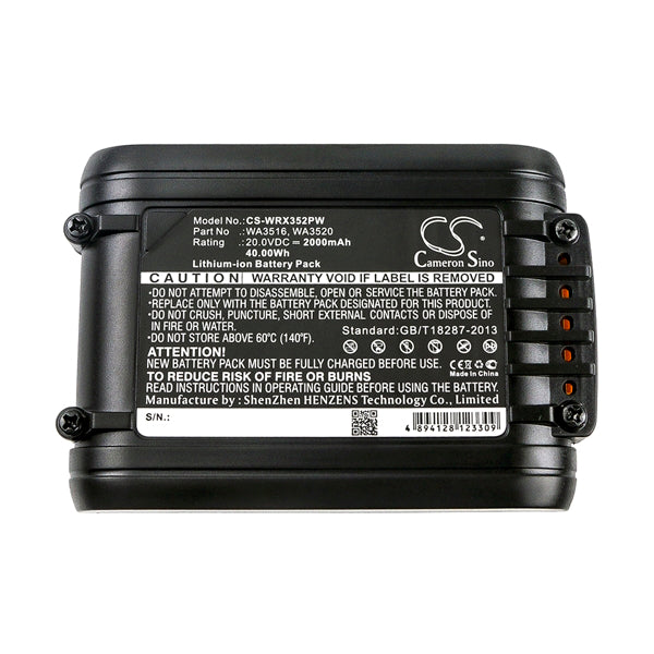 Cameron Sino 20V Replacement Battery For Worx Power Tools