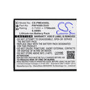 Cameron Sino Cs Pme450Sl 1750Mah Battery For Prestigio Mobile